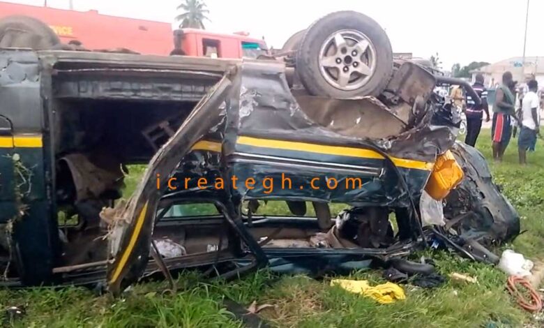 Tiper Truck Crushed 7 Cars at Awoshie